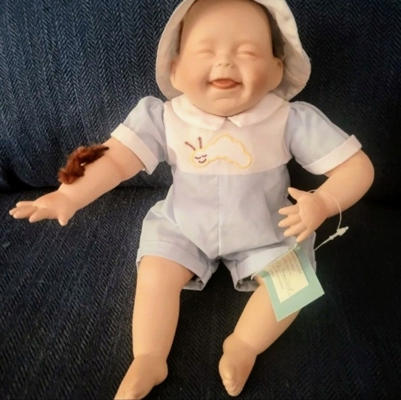 Tickles Porcelain Collector Baby Doll - Picture 1 of 4